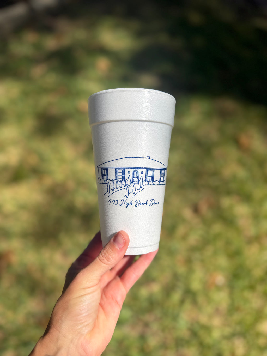 Custom Home Styrofoam Cup - Sleeve of 50